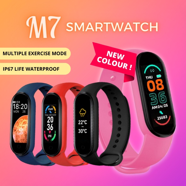 Smart Watch M8 Blood Pressure Monitor Smart Wrist Band 6 Waterproof