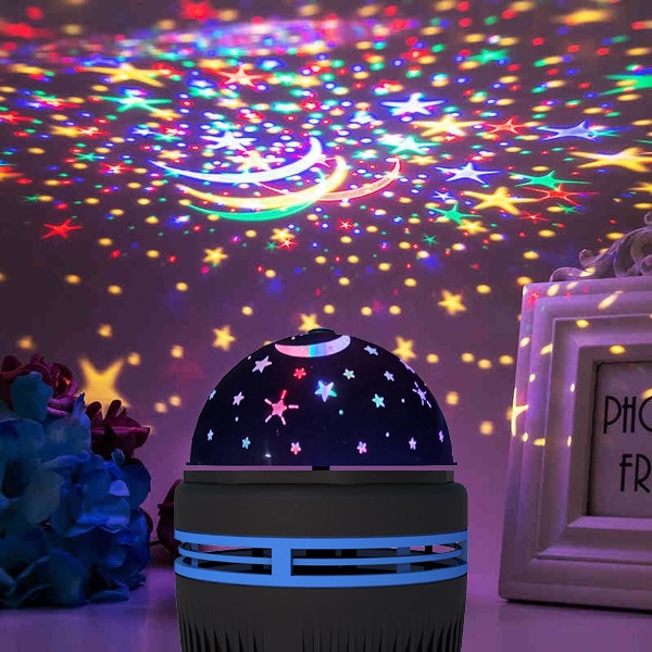 Star Moon Light LED Sleep Magic Ball Car Home Disco Party Table Bedroom Auto Rotate Spinning Laser Lamp Bed Moonlight