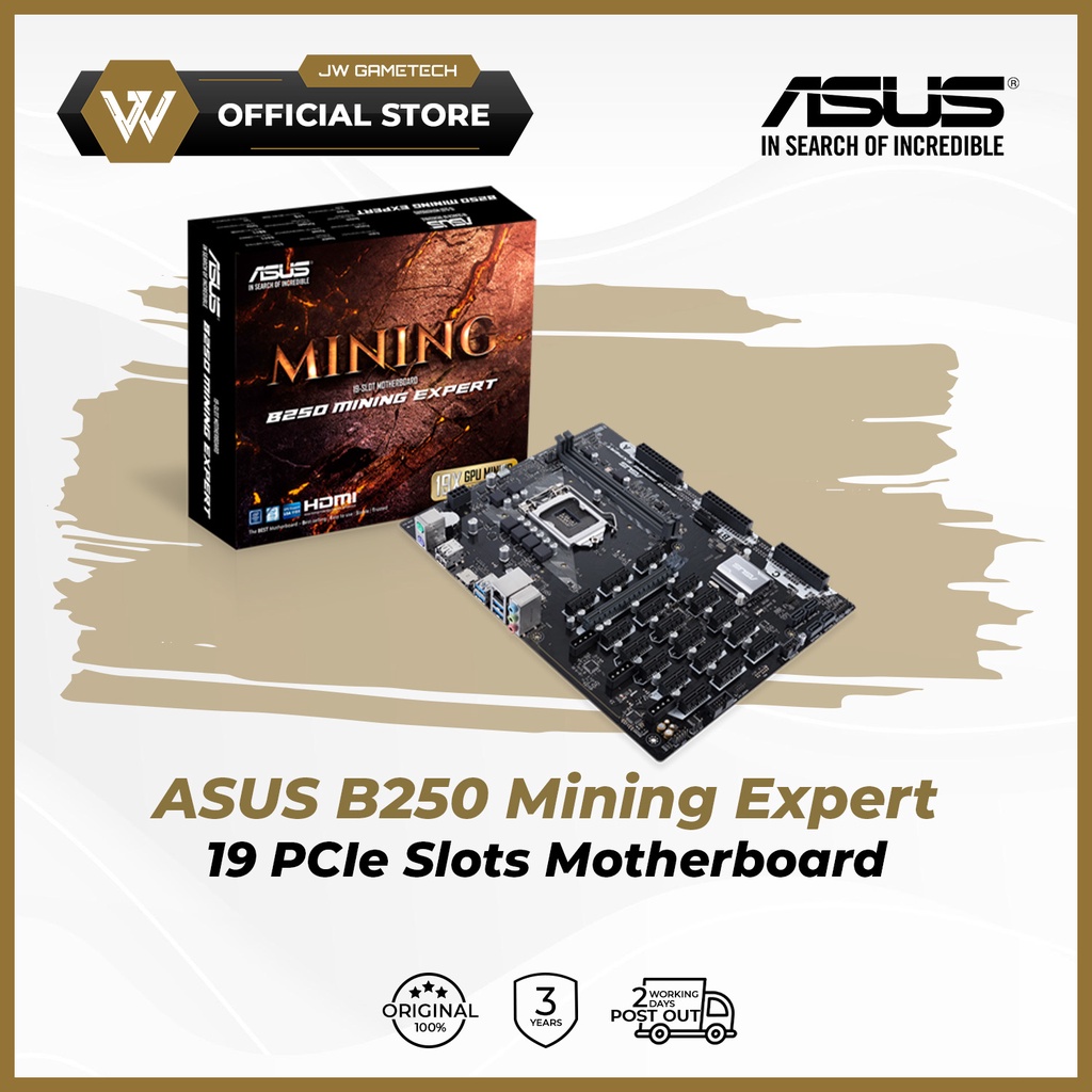 Asus B250 Mining Expert Mining Motherboard Shopee Malaysia