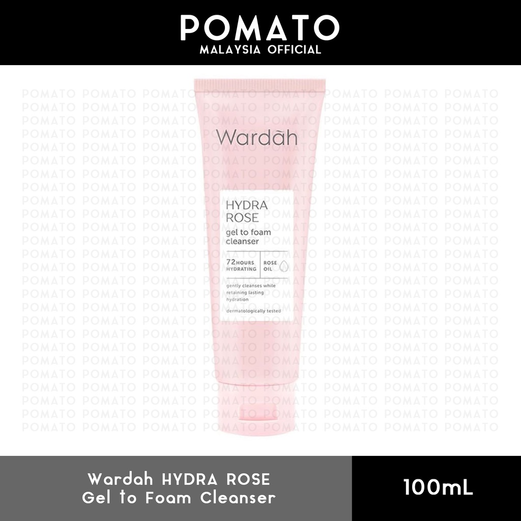 Wardah Hydra Rose Gel to Foam Facial Cleanser - All Skin Type 100mL ...