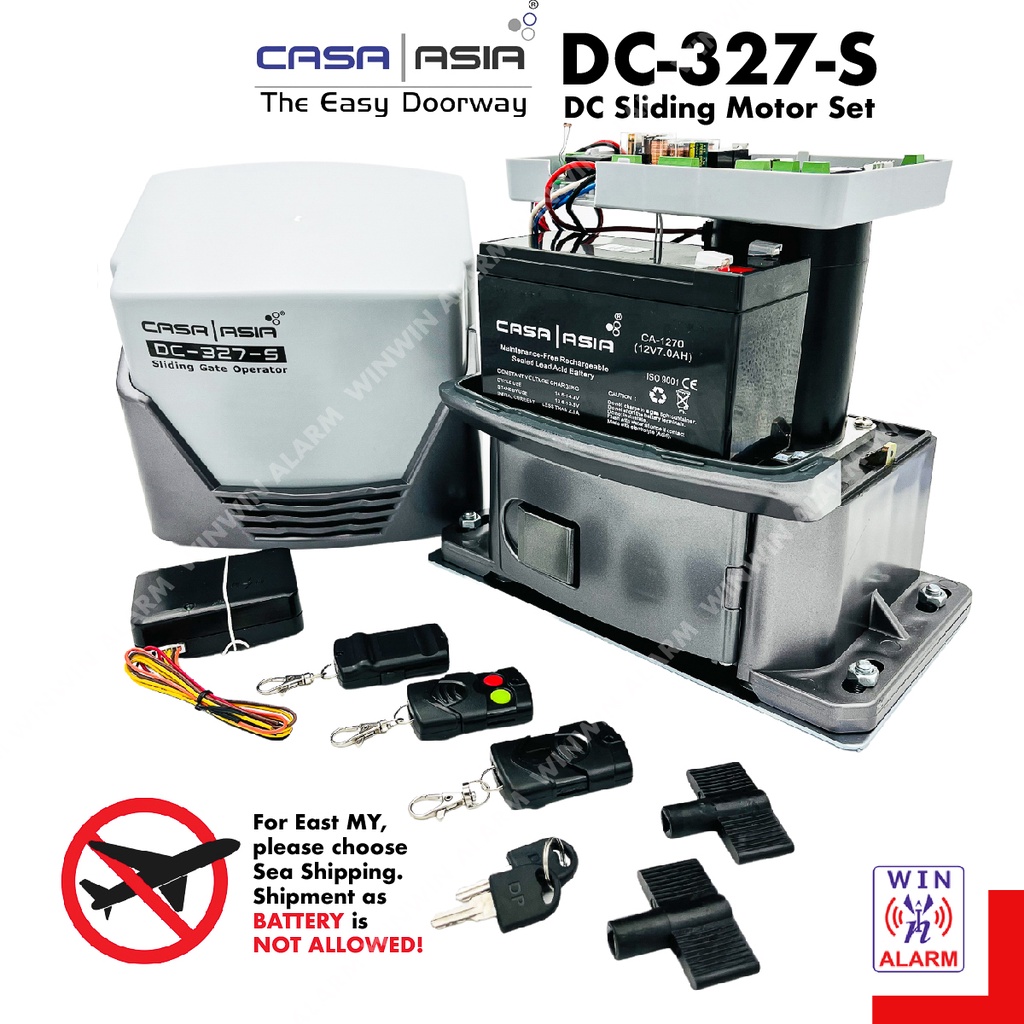 CASA ASIA DC327S Autogate DC Sliding Gate build in Motor 800kg/1500kg