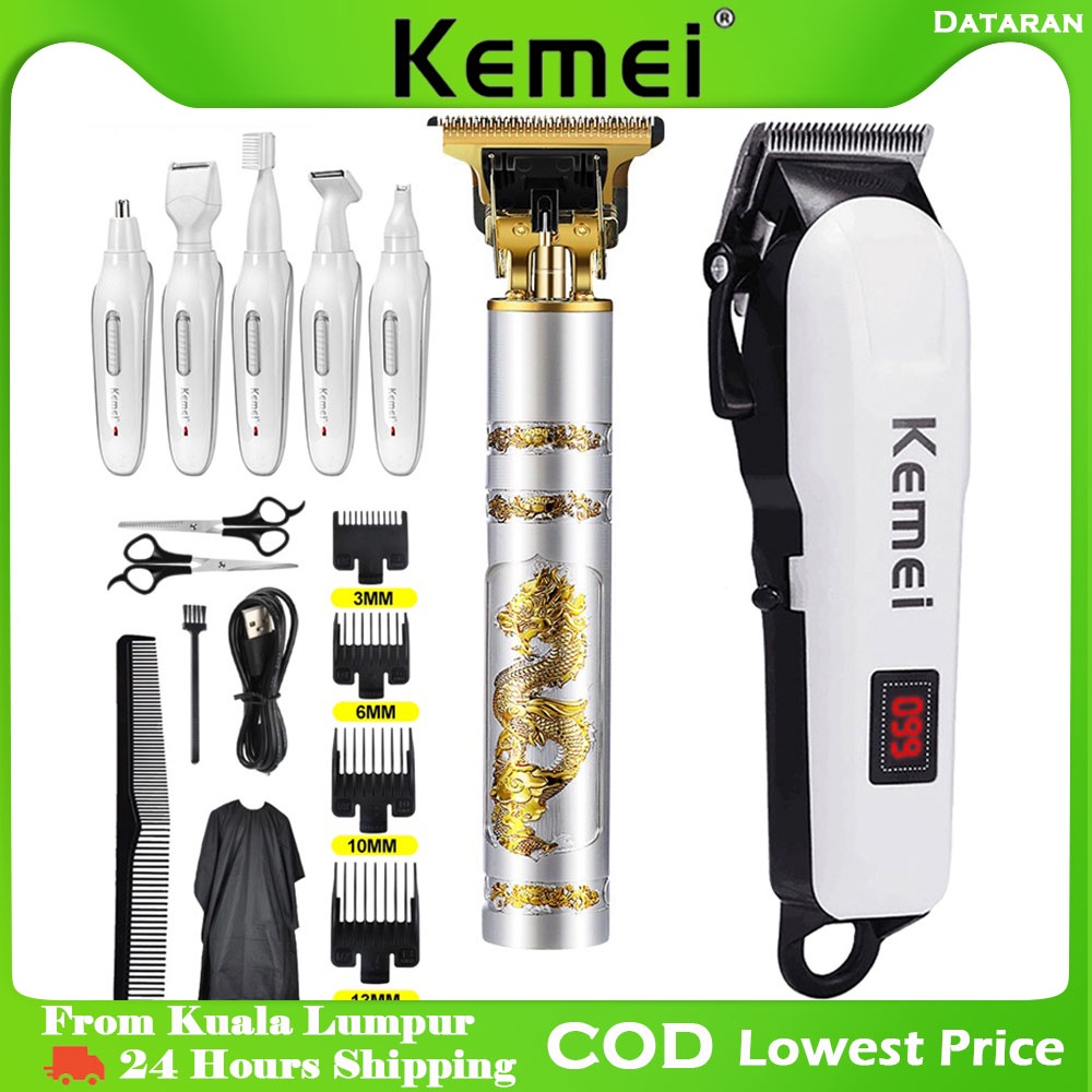 KEMEI KM-809A GEMEI GM-6008 RECHARGEABLE TRIMMER FOR HAIR CUTTING/HAIR STYLE GUNTING RAMBUT