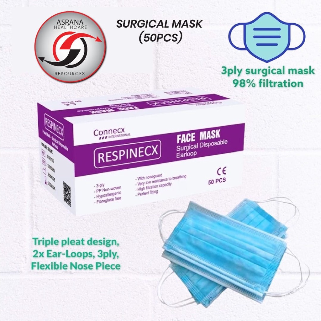 respinecx-3-ply-surgical-mask-earloop-50pcs-box-surgical-grade