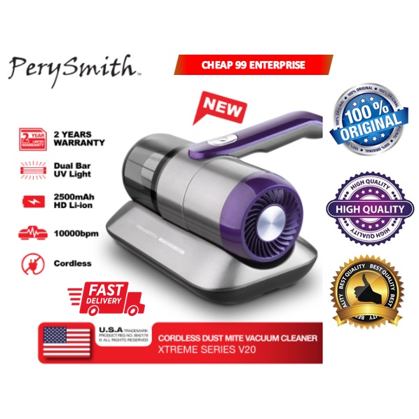 {HOT SALES} PerySmith V20 Cordless Dust Mite Vacuum Cleaner XTREME