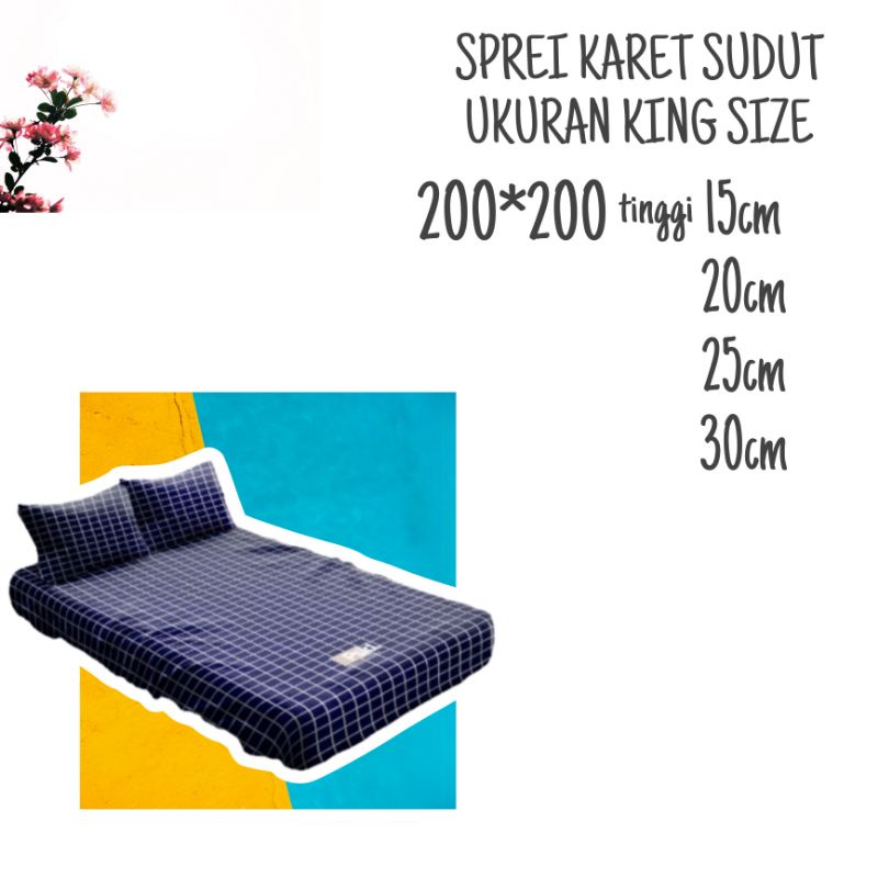 Corner Rubber Sheet KING SIZE 200x200 (15 20,25,30) Shopee Malaysia