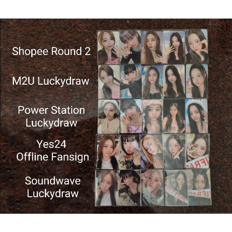 Le Sserafim Antifragile Lucky Draw Ld Photocard Pc Pob M2u Soundwave Sakura Chaewon Kazuha 2558