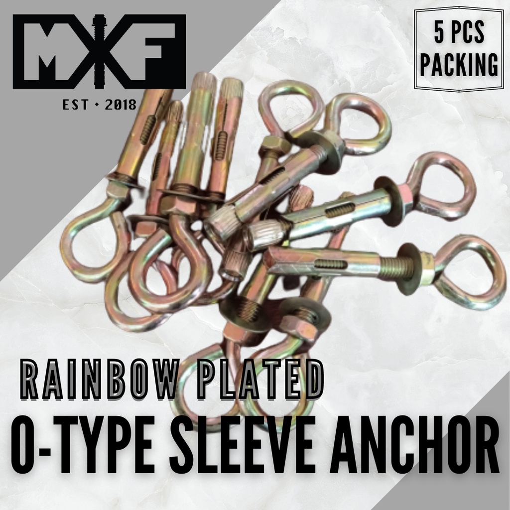 M12/M16 OTYPE / EYE BOLT SLEEVE ANCHOR / SLEEVE ANCHOR (5PCS) Shopee