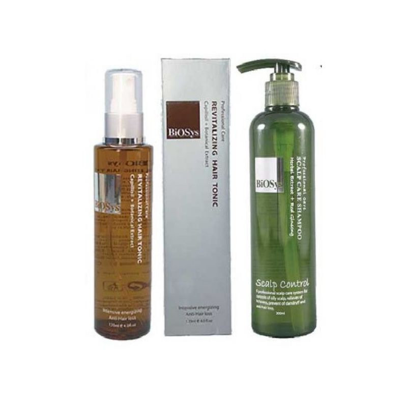 biosys revitalizing hair tonic 120ml and scalp care shampoo( 300ml