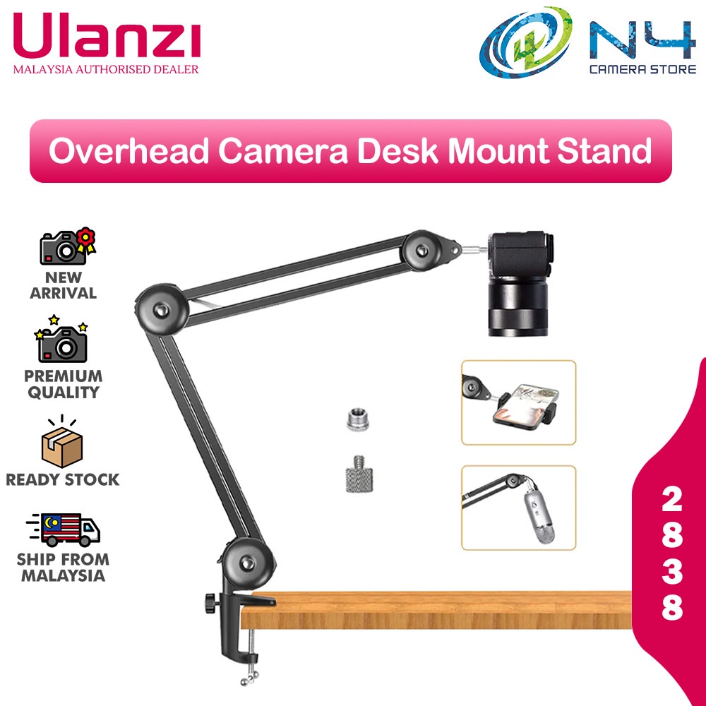 Ulanzi Vijim Overhead Camera Desk Mount Stand Shopee Malaysia
