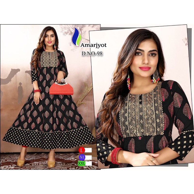 NEW ARRIVAL INDIAN KUTRI BOLLYWOOD KURTI GOWN KURTI Shopee Malaysia