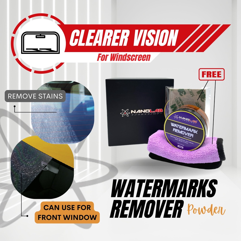 [NANOLAB] Watermark Remover Powder Glass Polish Powder Remove
