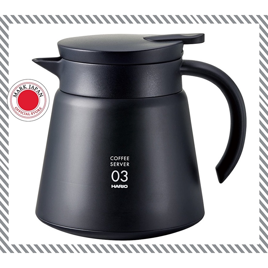 HARIO VHS80B V60 Thermal insulation stainless steel server black 800