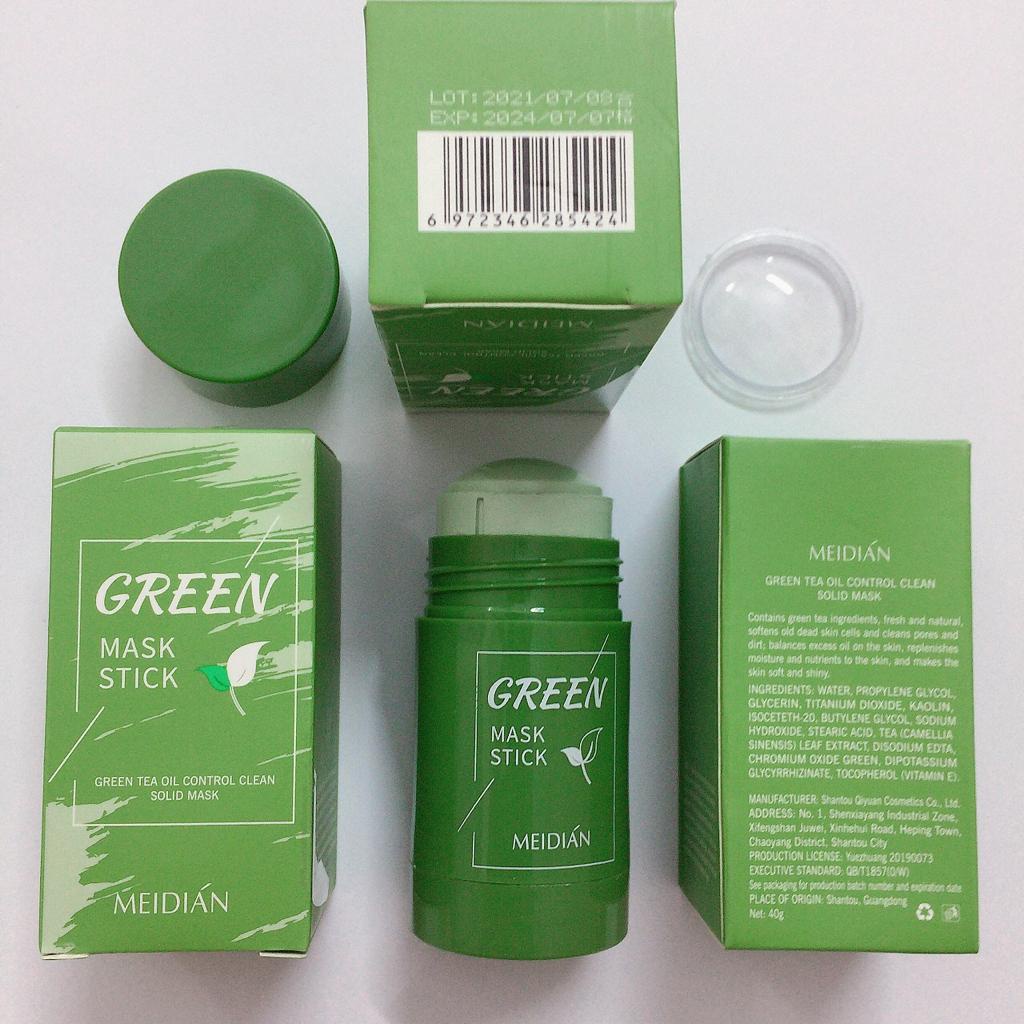 100original, Warda Beauty Oil Control Cleansing Mask Acne Mask Stick Cosmetics Green100ml