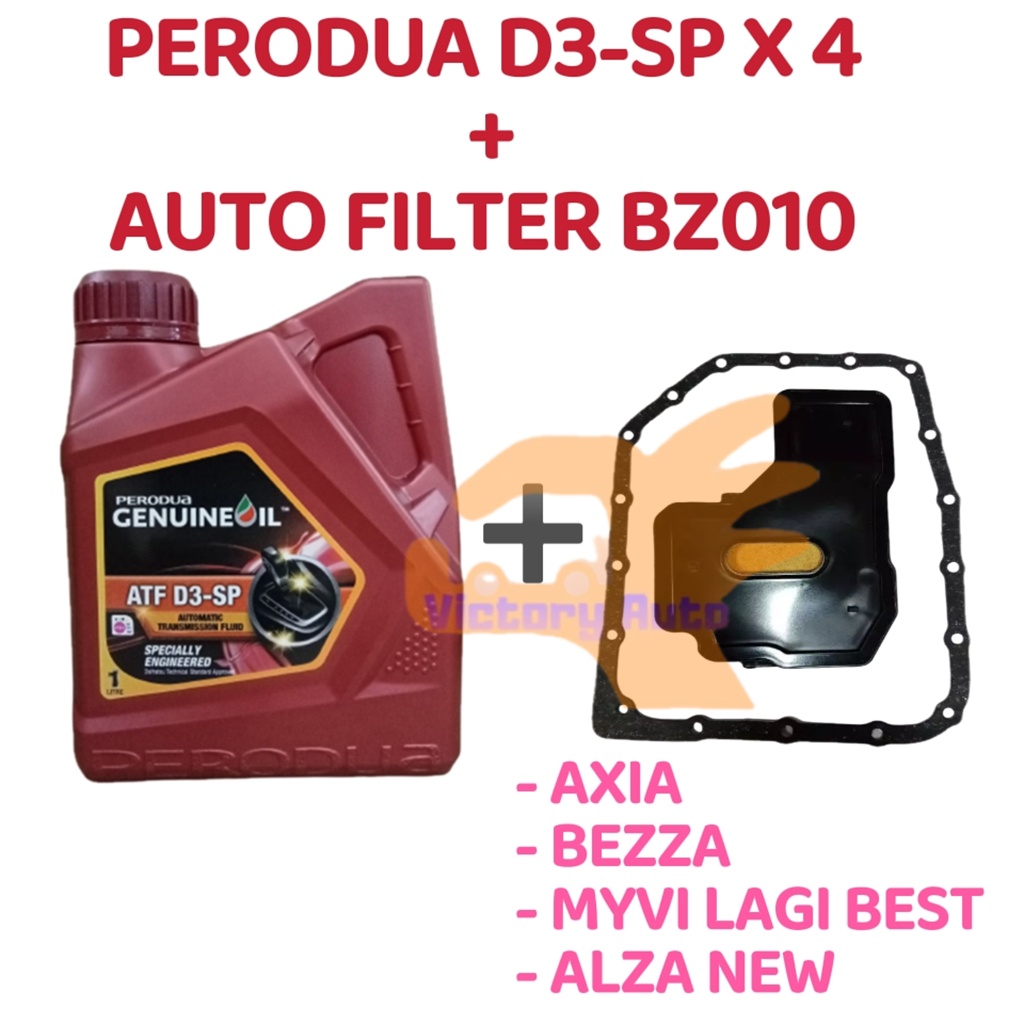PERODUA D3SP NEW PACKING D3SP 4 BOTTLES + AUTO FILTER BZ010 97503 MYVI ALZA BEZZA AXIA MYVI