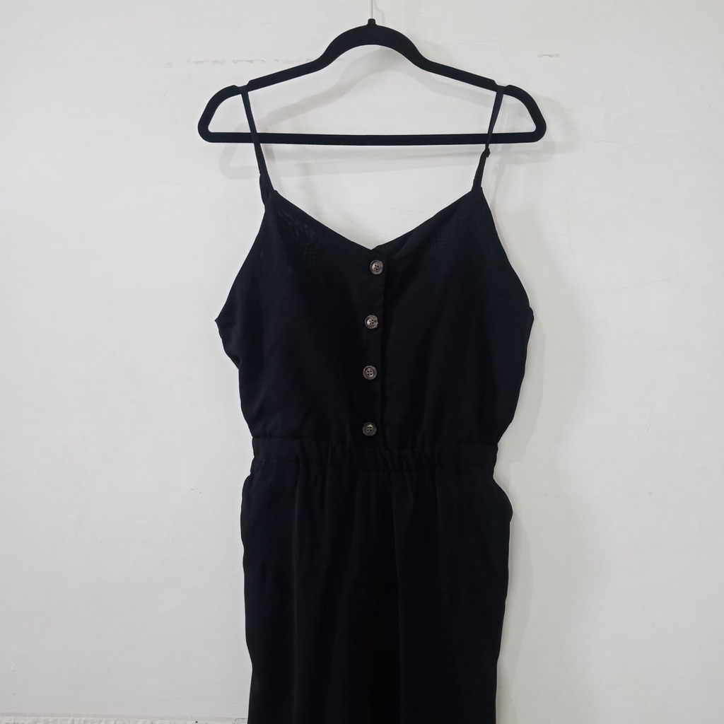 (PRELOVED) JUMPSUIT BLACK BY WDYS
