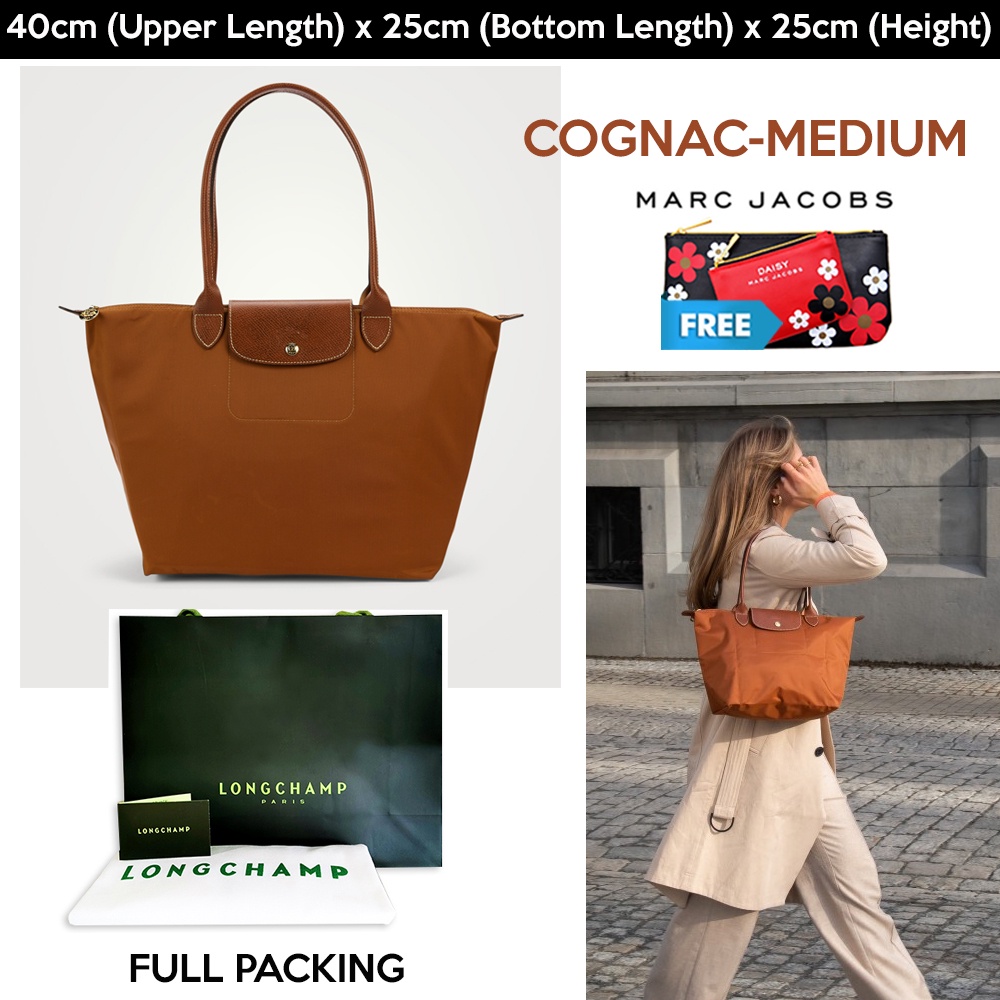 longchamp pliage size comparison