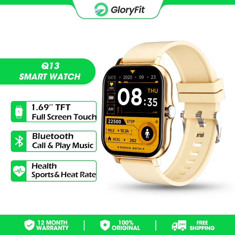 GloryFit Q13 Waterproof Men Women Sports Health Monitoring Custom Wallpaper Bluetooth Call