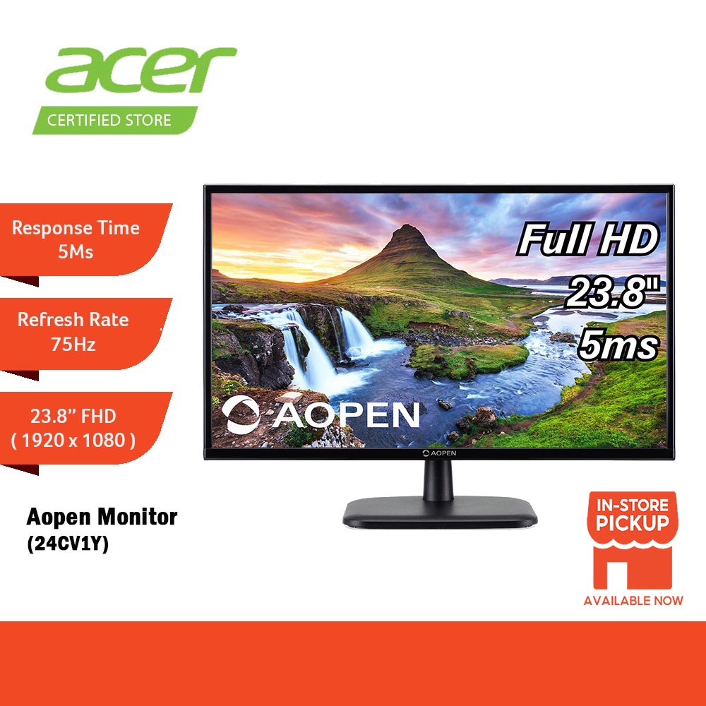 ACER AOPEN 24CL1Y 24CV1Y 23 8 75Hz FHD LED Monitor Shopee Malaysia