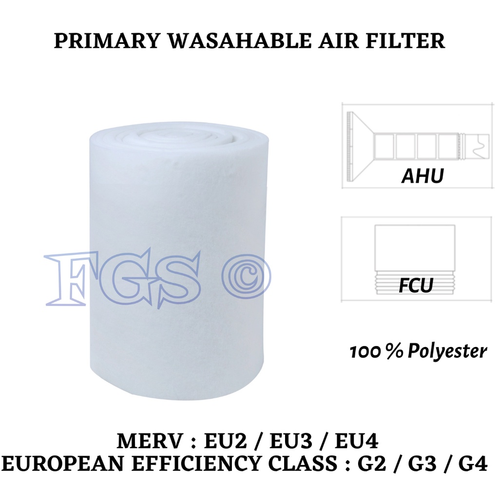 PRIMARY FILTER ROLL AHU FCU HVAC AIR FILTER/FILTER MEDIA ROLL/AIR