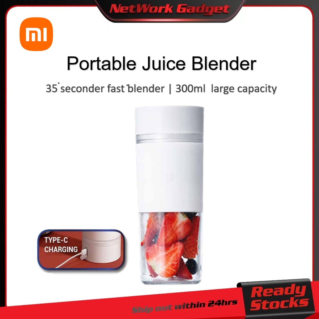 XiaoMi Mini Portable Fruit Juice Blender 3D Blade Rechargeable Juicer