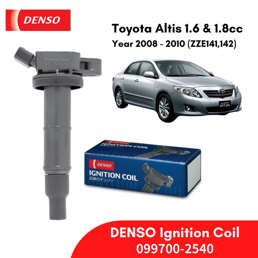 DENSO Ignition Coil 0997002540 For Toyota Altis ZZE141 ZZE142 1.6 & 1