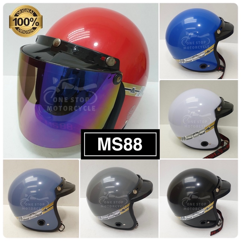 Original MS88 Helmet / Topi Murah / Helmet Motorcycle with Visor