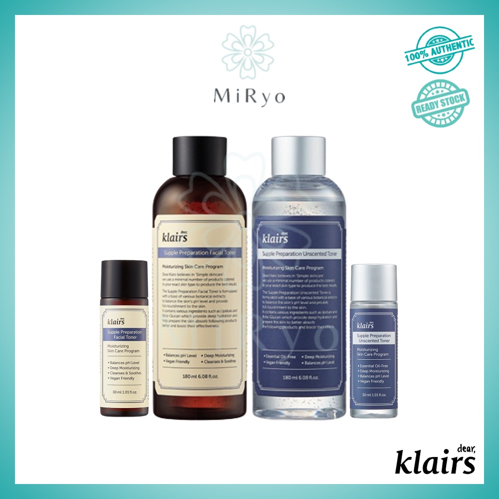 KLAIRS Supple Preparation Unscented / Scented Toner 30ml / 180ml [MIRYO]