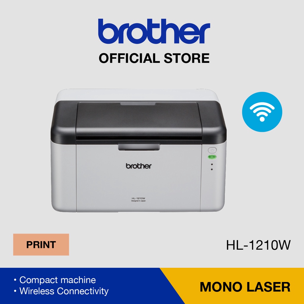 Brother Wireless Mono Laser Printer Hl 1210w Shopee Malaysia 2299