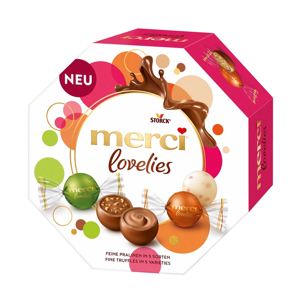 Merci Lovelies Classic Fine Truffles In 5 Varieties(Made In Germany ...