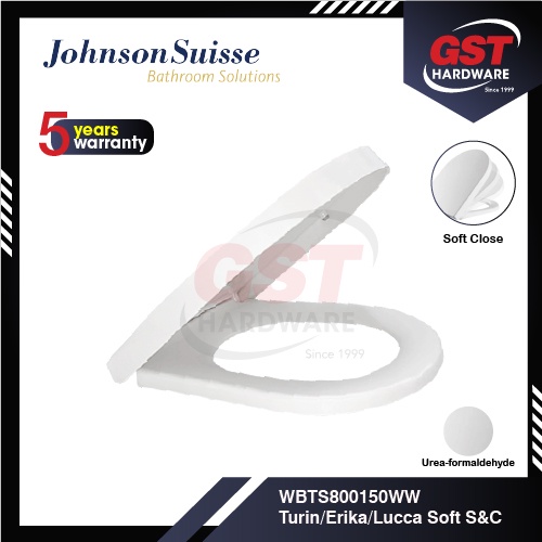 Johnson Suisse Turin/ Erika/ Lucca Toilet Seat Cover Toilet Bowl Cover Toilet Bowl Seat Cover