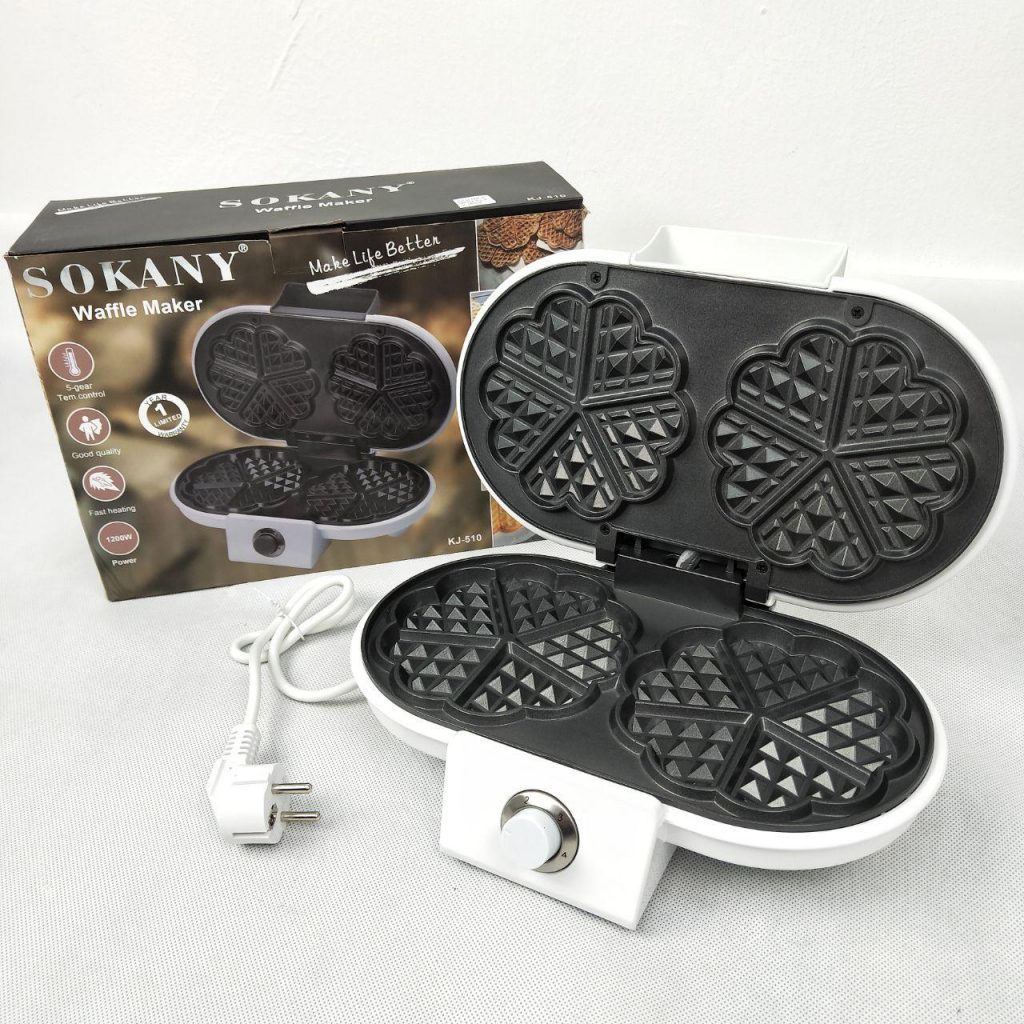 Sokany Double Mini Waffle Maker #KJ510