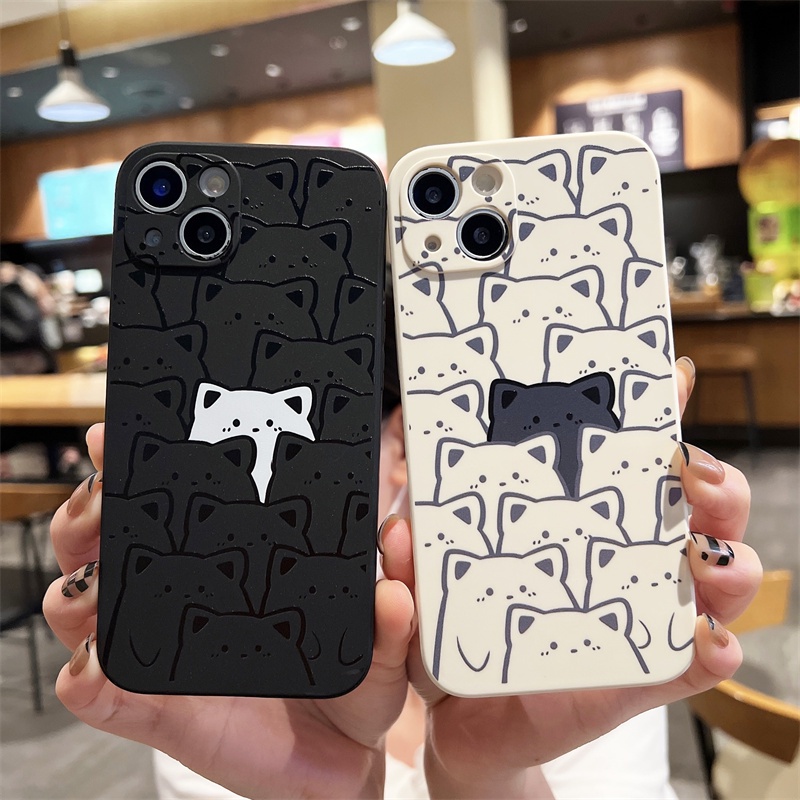 Casing Redmi Note 13 Pro+ Plus 4G 5G 11S 10S 11 13C 10 9S 9 8 7 6 5 10C 9T 9A 9C Pro POCO X6 M6 C65 Cute Straight Edge Shockproof Soft Phone Case Cartoon Bear Full Fine Hole Back Cover MDD 23