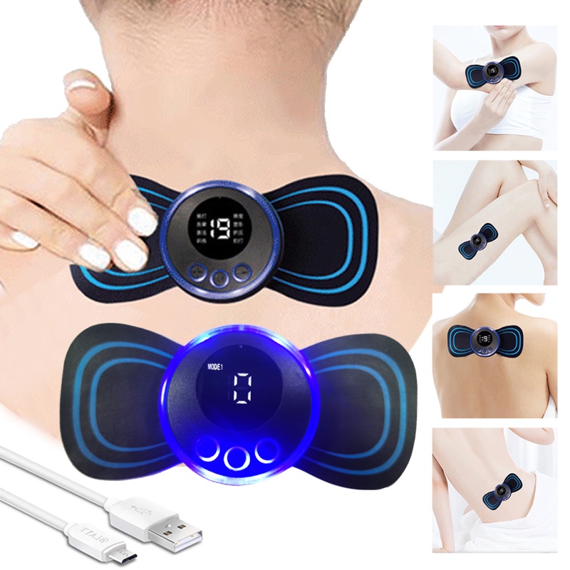 Electric EMS Cervical Vertebra Massage Patch Neck Massager