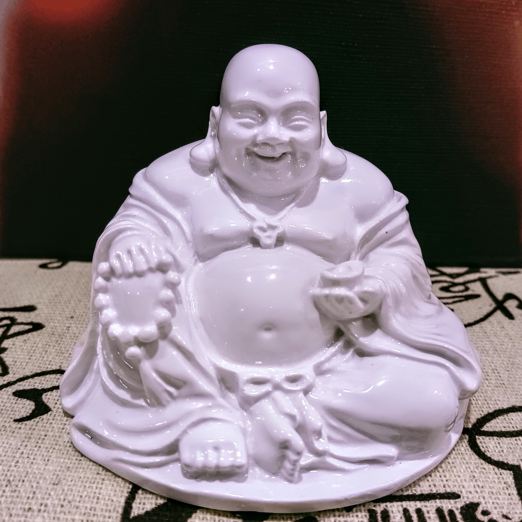 Feng Shui Laughing Buddha Statue 弥勒佛 笑佛 坐姿 树脂 彩色 金身 佛像 神像 | Shopee Malaysia