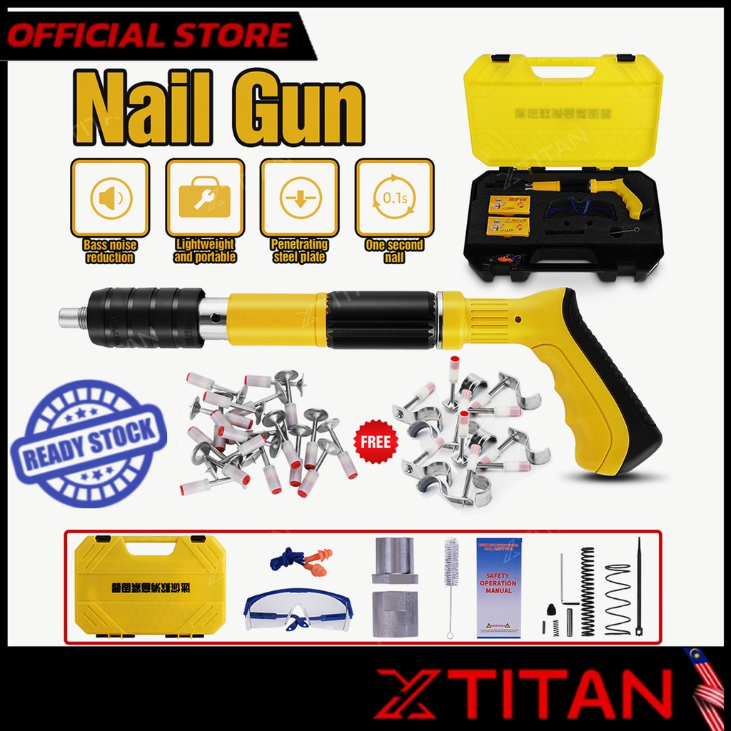 XTITAN Mini Manual Steel Nails Gun Tufting Gun Nail Gun Steel Rivet Gun Concrete Rivet Tool With