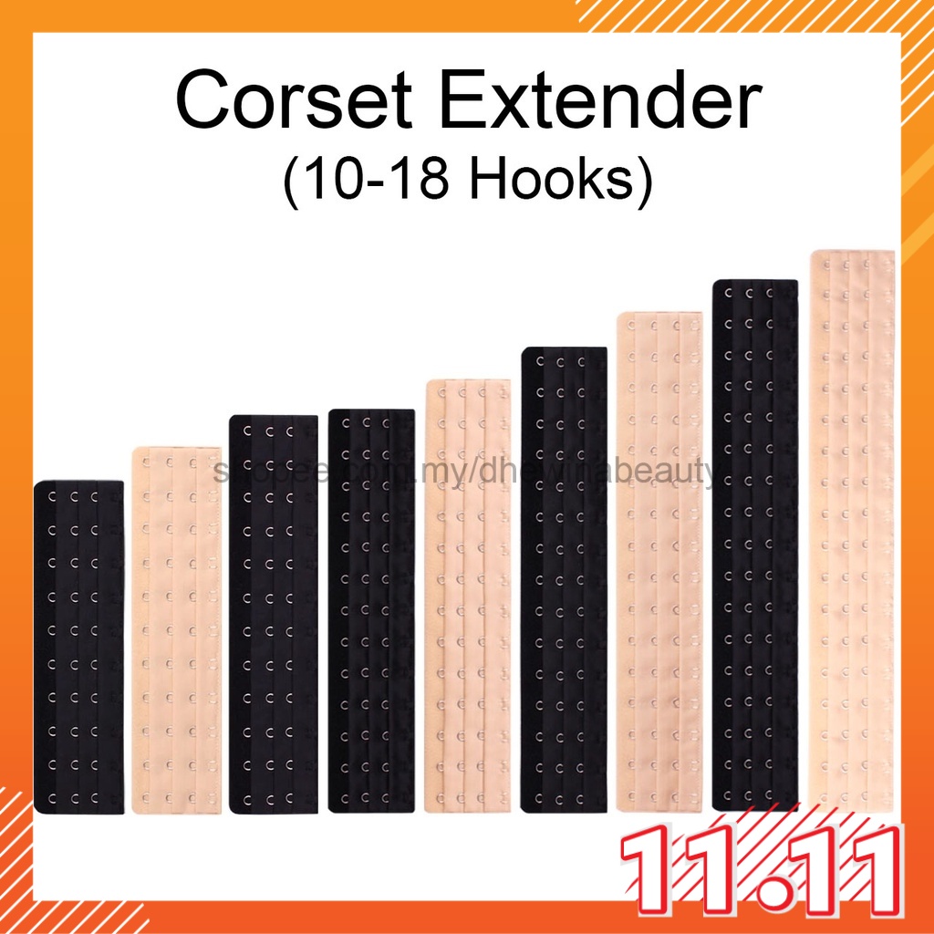 1018 Hooks 3 Rows Bra Extender Extension Bras Back Girdle Nursing