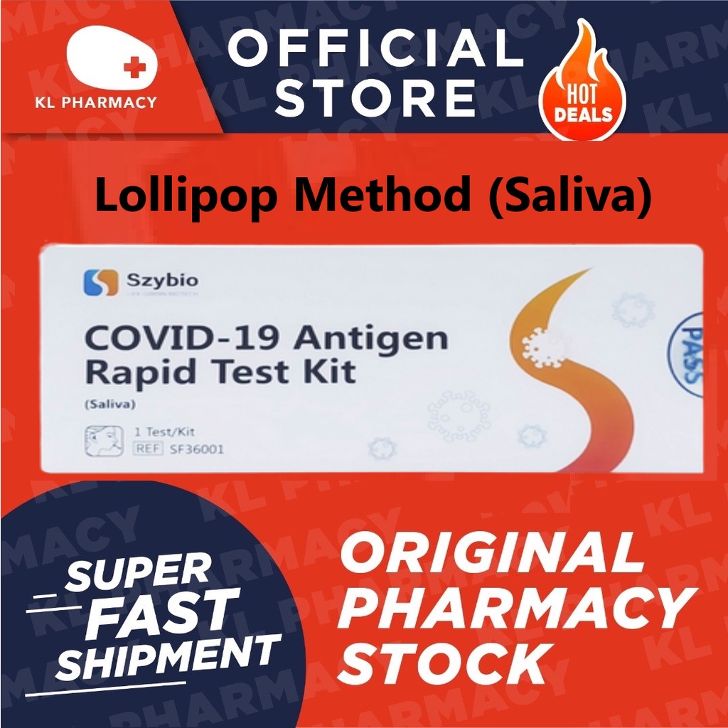 [KL PHARMACY] Szybio Saliva Covid19 Antigen Rapdi Test Kit (Lollipop) 1's Shopee Malaysia