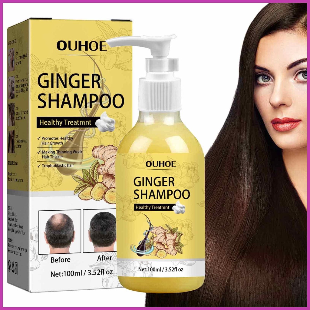 Ginger Hair Shampoo Ginger Shampoos for Hair Growth Mild Shampoo Product for Helping Grow Hair