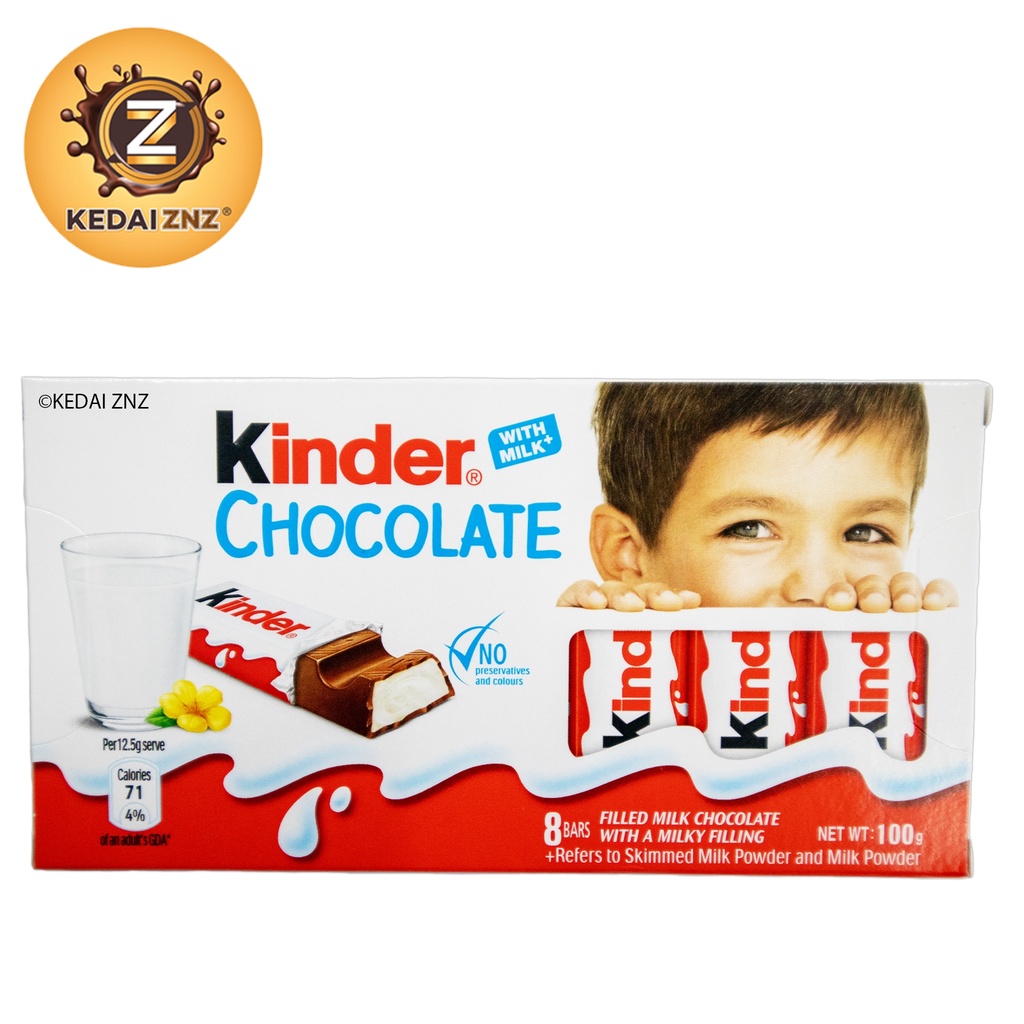 Chocolate Kinder CHOCOLATE Bar T8 100g Coklat | Shopee Malaysia