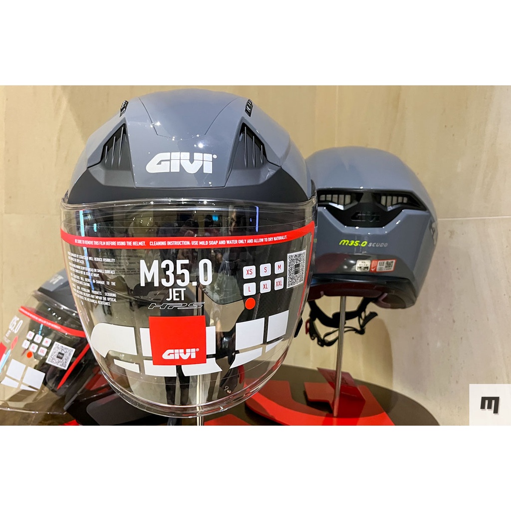 100 Original GIVI M35.0 Scudo Graphic Torch Double Visor Motorcycle