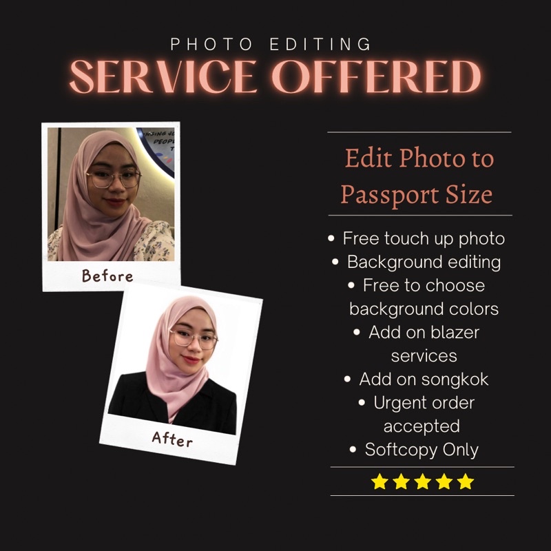 Fast Respond🔥 Passport Renew Online Photo Editing Service Lesen Gambar Passport Gambar 7205