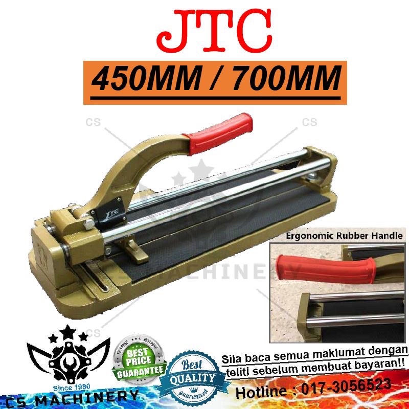 Original JTC Tile Cutting Machine Heavy Duty / Mozek Cutter / Pemotong Jubin Mosaic Cut 450mm / 700mm similar ishii eye