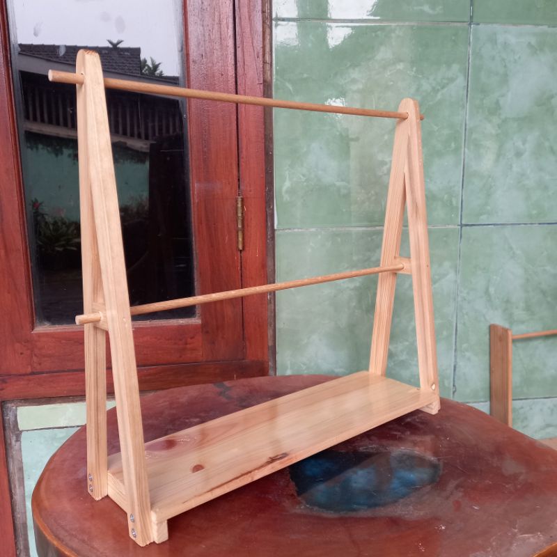 Triangular shelf for amigurumi dolls (order by request)