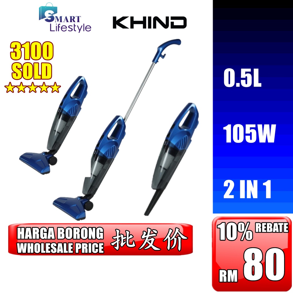 Khind Stick Vacuum Cleaner With Hepa Filter VC8630 / VC66B Shopee Malaysia
