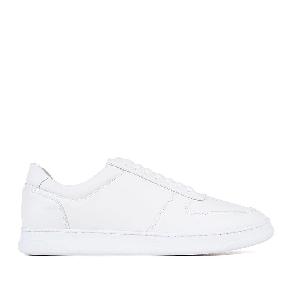 PUTIH PRIA Prabu - Bisma All White Men's White Leather Sneakers ...