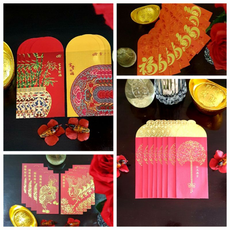 Ang Pow Red Packets HSBC CITI HONG LEONG RHB Angpao Envelopes