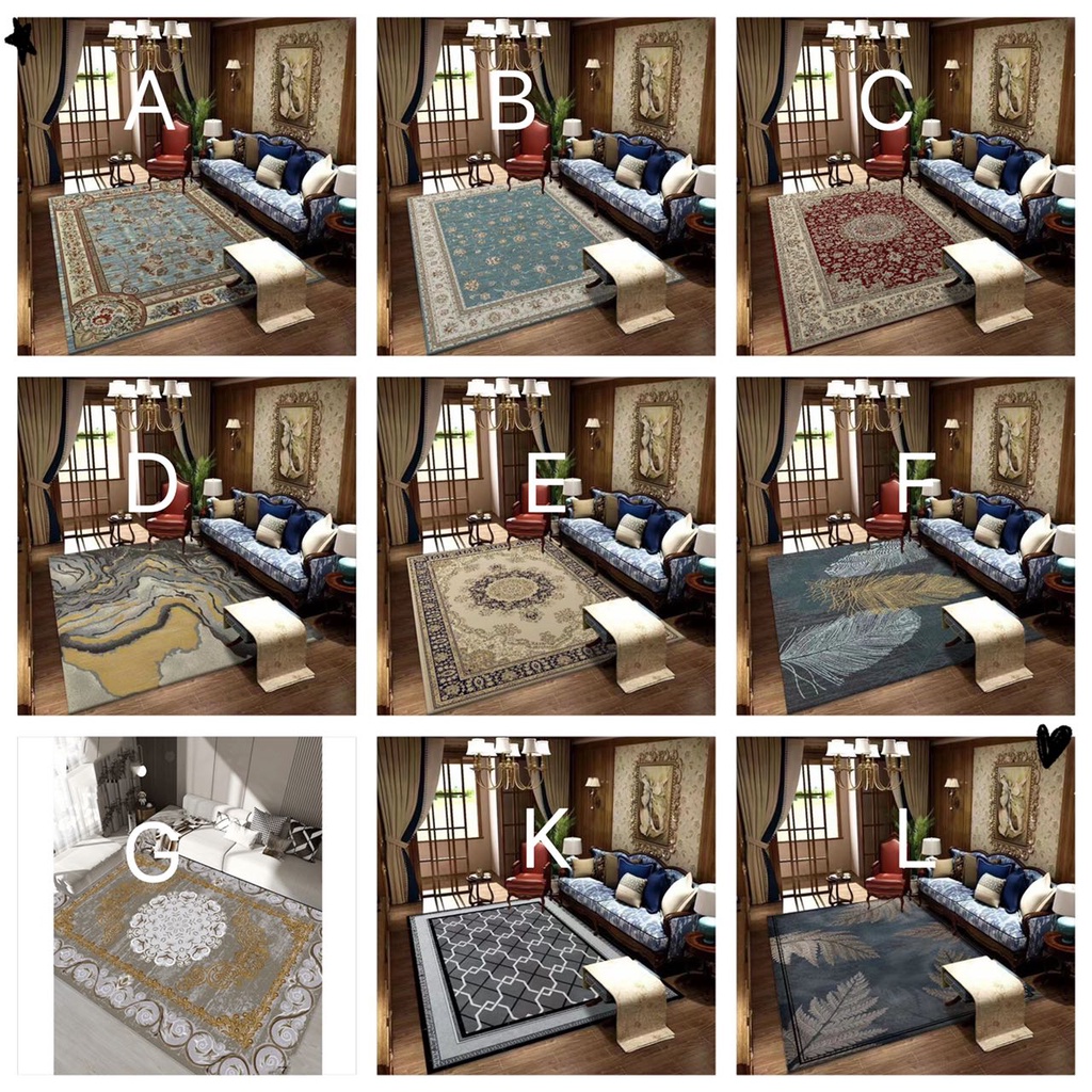 XL (200*160cm) Crystal Velvet Carpet 5 D / Floor mats / Rugs/ Carpets / Ready stock in Kelang