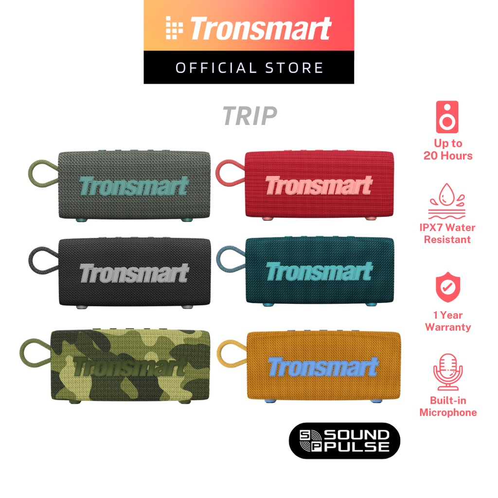 Tronsmart Trip Mini 10w Bluetooth 5.3 Portable Speaker Deep Bass mic 20 Hours Playtime Waterproof