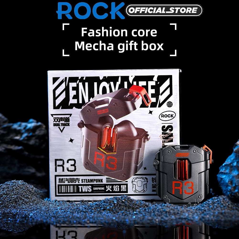 ROCK R3 Steampunk TWS Bluetooth Earphone | Shopee Malaysia