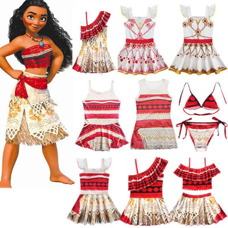 Kids Swimwear Baby Moana Costume Kids Girl Princess Moana Swimsuit ...